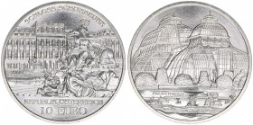 Sondergedenkmünze
2. Republik ab 1945. 10 Euro, 2003. Schloss Schönbrunn
Wien
16g
ANK 4
stfr