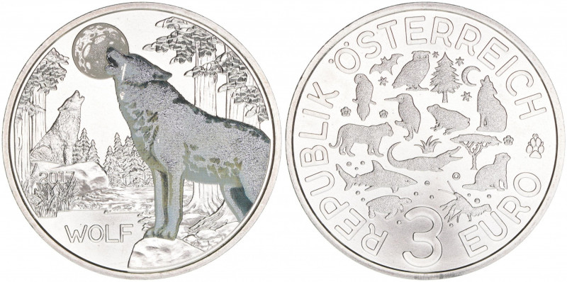 Sondergedenkmünze Farbdruck Serie "Die bunte Welt der Tiere"
2. Republik ab 1945...