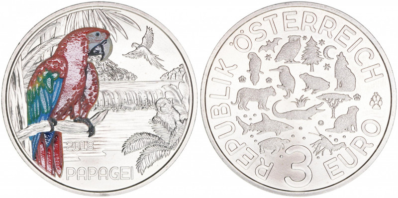 Sondergedenkmünze Farbdruck Serie "Die bunte Welt der Tiere"
2. Republik ab 1945...