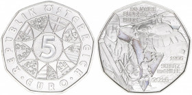 Sondergedenkmünze
2. Republik ab 1945. 5 Euro, 2015. Bundesheer Schutz und Hilfe
Wien
stfr
