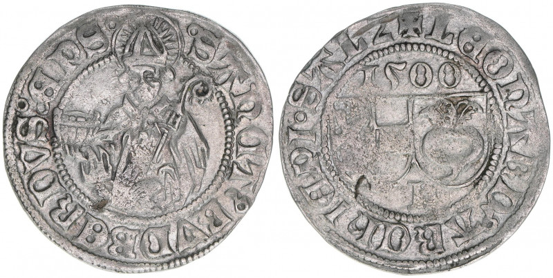 Leonhard von Keutschach 1495-1519
Erzbistum Salzburg. Batzen, 1500. Salzburg
3,2...