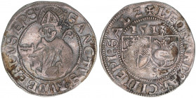 Leonhard von Keutschach 1495-1519
Erzbistum Salzburg. Batzen, 1513. Salzburg
3,05g
Zöttl 66, Probszt 106
ss+