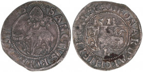 Leonhard von Keutschach 1495-1519
Erzbistum Salzburg. Batzen, 1513. Salzburg
2,69
Zöttl 66, Probszt 106
ss