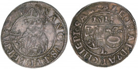 Leonhard von Keutschach 1495-1519
Erzbistum Salzburg. Batzen, 1513. Salzburg
2,81g
Zöttl 66, Probszt 106
ss+