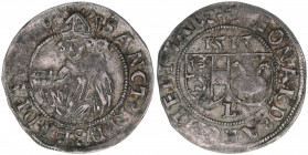 Leonhard von Keutschach 1495-1519
Erzbistum Salzburg. Batzen, 1515. Salzburg
3,07g
Zöttl 68, Probszt 108
ss+