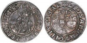 Leonhard von Keutschach 1495-1519
Erzbistum Salzburg. Batzen, 1519. Salzburg
2,98g
Zöttl 72, Probszt 114
ss/vz