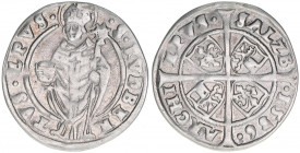 Matthäus Lang von Wellenburg 1519-1540
Erzbistum Salzburg. 6 Kreuzer, 1536. äußerst selten
Salzburg
2,55g
Zöttl 252, Probszt 251
HSp.
ss+