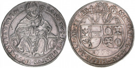 Michael von Kuenburg 1554-1560
Erzbistum Salzburg. Guldiner, 1558. Salzburg
28,66g
Zöttl 467, Probszt 421
ss/vz