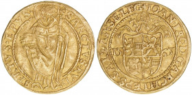 Johann Jakob Khuen von Belasi 1560-1586
Erzbistum Salzburg. Doppeldukat, 1565. mit Kreuz in der Legende! Sehr selten
Salzburg
6,58g
Zöttl 535, Probszt...
