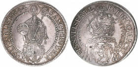 Paris Graf Lodron 1619-1653
Erzbistum Salzburg. Taler, 1644. Salzburg
28,72g
Zöttl 1495, Probszt 1223
ss/vz