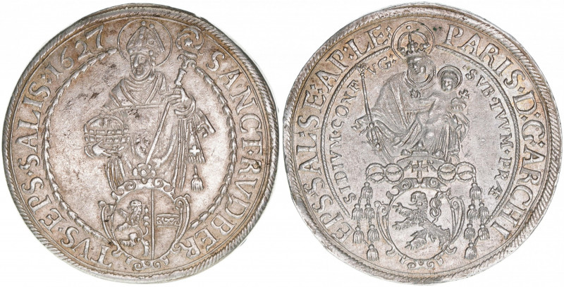 Paris Graf Lodron 1619-1653
Erzbistum Salzburg. Taler, 1627. Salzburg
28,87g
Zöt...