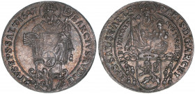 Paris Graf Lodron 1619-1653
Erzbistum Salzburg. 1/6 Taler, 1627. Salzburg
4,86g
Zöttl 1572, Probszt 1278
ss/vz