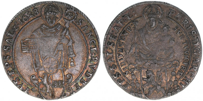 Paris Graf Lodron 1619-1653
Erzbistum Salzburg. 1/6 Taler, 1628. Salzburg
4,78g
...