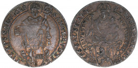 Paris Graf Lodron 1619-1653
Erzbistum Salzburg. 1/6 Taler, 1628. Salzburg
4,78g
Zöttl 1573, Probszt 1279
ss/vz