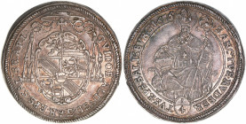 Guidobald Graf Thun-Hohenstein 1654-1668
Erzbistum Salzburg. 1/4 Taler, 1656. Salzburg
7,10g
Zöttl 1807, Probszt 1487
vz