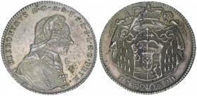 Hieronymus Graf Colloredo 1772-1803
Erzbistum Salzburg. 20 Kreuzer, 1791. Salzburg
6,74g
Zöttl 3284, Probszt 2489
ss/vz