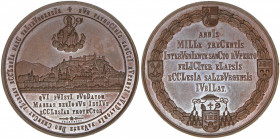 Franz Joseph I.
Salzburg. Bronzemedaille, 1882. auf das 1300jährige Stiftsjubiläum
Salzburg
33,60g
Macho 137
vz/stfr