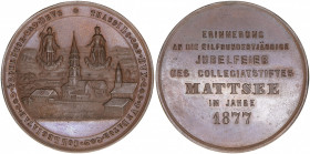 Franz Joseph I.
Salzburg. Bronzemedaille, 1877. auf das 1100jährige Jubiläum des Collegiatsstiftes Mattsee
Salzburg
34,07g
Macho 122
vz