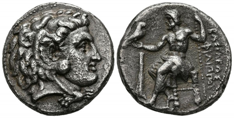 REYES DE MACEDONIA, Filipo III Arrhidaios. Tetradracma. (Ar. 15,74g/25mm). 323-3...