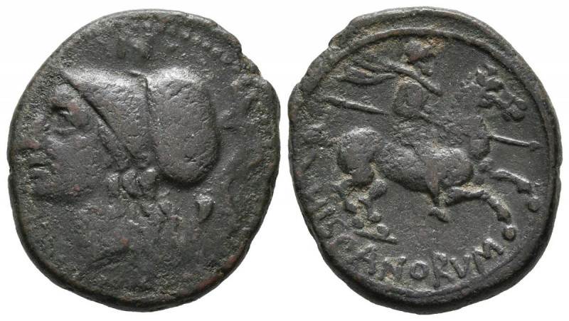 SICILIA, Morgantina. Ae20. (Ae. 6,32g/22mm). Mediados siglo II a.C. (SNG ANS 471...