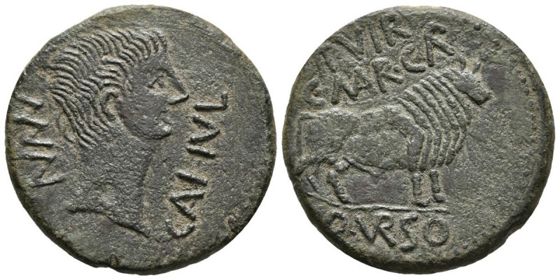 CALAGURRIS (Calahorra, La Rioja). As. (Ae. 12,01g/28mm). 27 a.C.-14 d.C. (FAB-40...