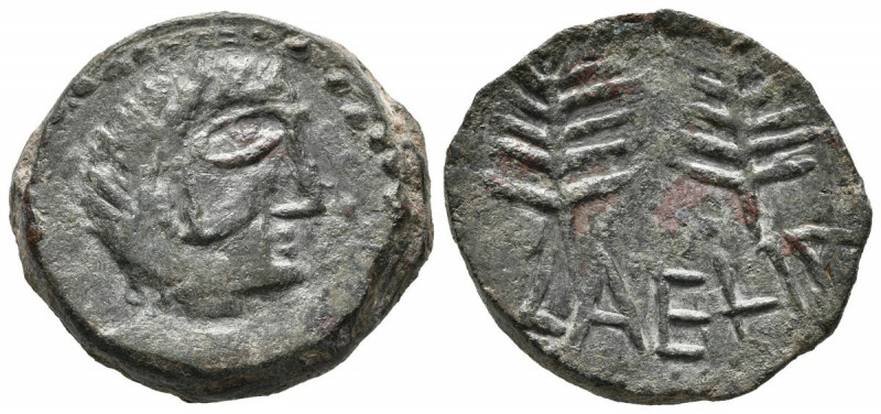 LAELIA (Olivares, Sevilla). Semis. (Ae. 8,23g/23mm). 50-20 a.C. (FAB-1650). Anv:...