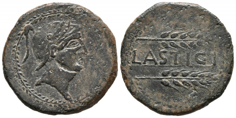 LASTIGI (Cerca de Aznalcóllar, Sevilla). As. (Ae. 10,57g/27mm). 150-50 a.C. (FAB...