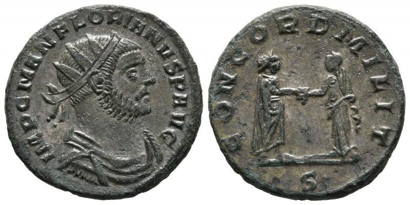 FLORIANO. Antoniniano. (Ve. 4,18g/22mm). 276 d.C. Siscia. (RIC 57). Anv: Busto r...