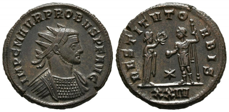 PROBO. Antoniniano. (Ae. 3,86g/22mm). 276-282 d.C. Siscia. (RIC 733). Anv: Busto...