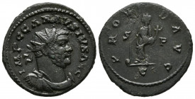 CARAUSIO. Antoniniano. (Ae. 3,94g/22mm). 286-293 d.C. Camulodunum. (RIC 347). Anv: Busto radiado, drapeado y con coraza de Carausio a derecha, alreded...
