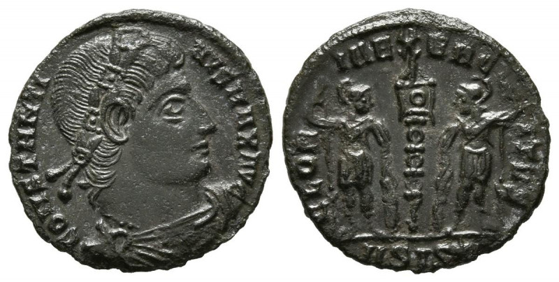 CONSTANTINO I. Follis. (Ae. 1,23g/15mm). 330-333 d.C. Siscia. (RIC 219). Anv: Bu...