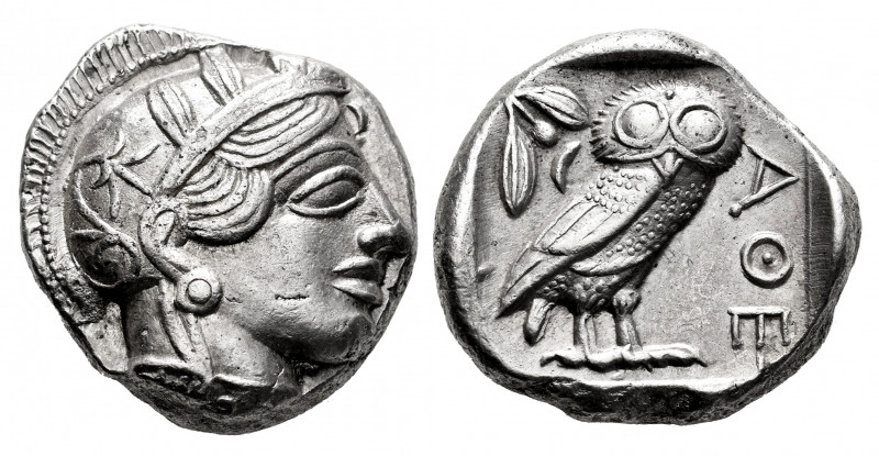 Attica. Tetradrachm. 454-404 BC. Athens. (Gc-2526). (Sng Cop-31). Anv.: Head of ...