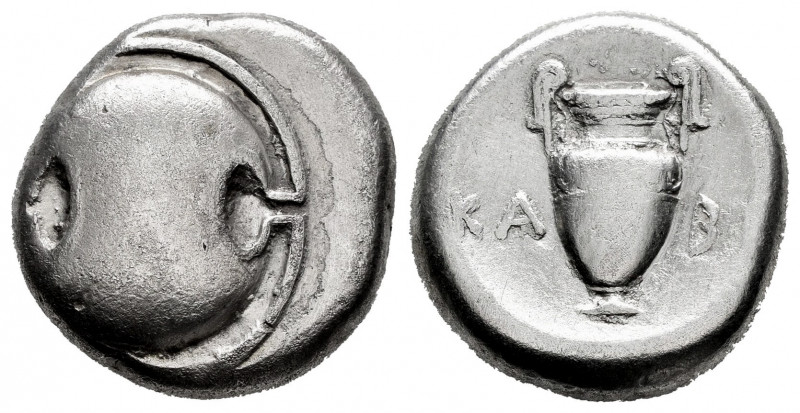 Boeotia. Thebes. Stater. 368-364 BC. Kabi- magistrate. (BCD Boeotia-539). (Hgc-4...