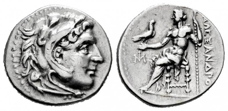 Ionia. Alexander III, "The Great". Drachm. 295-275 BC. Miletos. (Price-2151). (M...