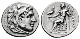 Ionia. Alexander III, "The Great". Drachm. 295-275 BC. Miletos. (Price-2151). (Müller-1057). Anv.: Head of Herakles to right, wearing lion's skin head...
