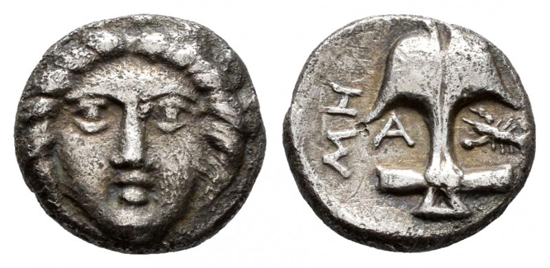 Thrace. Apollonia Pontika. Diobol. Late 4th Century B.C. (SNG BM Black Sea-172)....