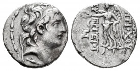 Seleukid Kingdom. Antiochos VII Euergetes. Drachm. 138-129 BC. Tarsos. (SC-2056). (Hgc-9, 1080a). Anv.: Diademed head right . Rev.: Nike advancing lef...