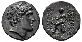 Seleukid Kingdom. Alexander I Balas. Drachm. 151-149 BC. Antioch on the Orontes. (SC-1785, 1c). (Hgc-9, 887a). Anv.: Diademed head right. Rev.: ΒΑΣΙΛΕ...