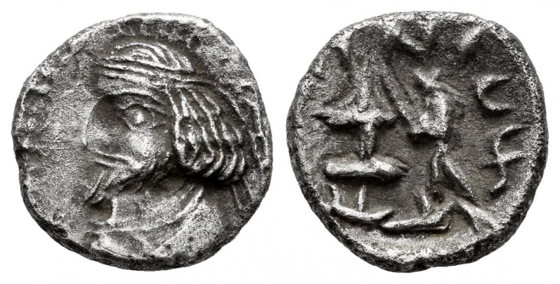 Kingdom of Parthia. Oxathres (Vahsir). Hemidrachm. Century I BC. Istakhr (Persep...