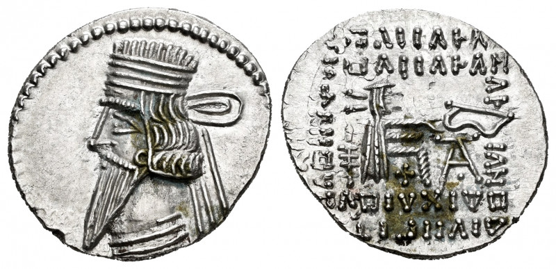 Kingdom of Parthia. Pakoros I. Drachm. 78-120 BC. Ekbatana. (Sellwood-78.4). (Sh...