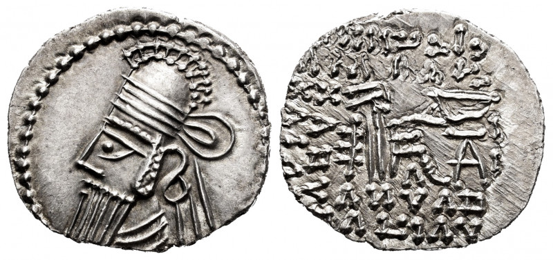 Kingdom of Parthia. Vologases IV. Drachm. 147-191 AD. Ekbatana. (Sellwood-84.132...