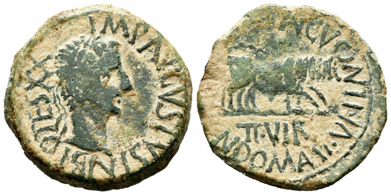 Caesaraugusta. Augustus period. Unit. 27 BC - 14 AD. Zaragoza. (Abh-327). Anv.: ...