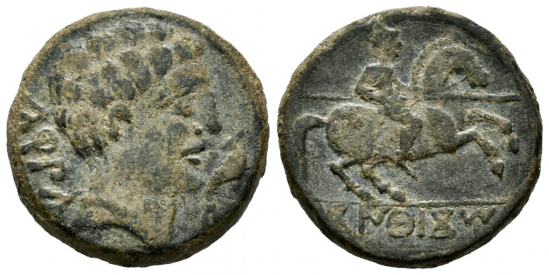 Konterbia Karbika. Unit. 120-80 BC. Villas Viejas, Huete (Cuenca). (Abh-846). An...