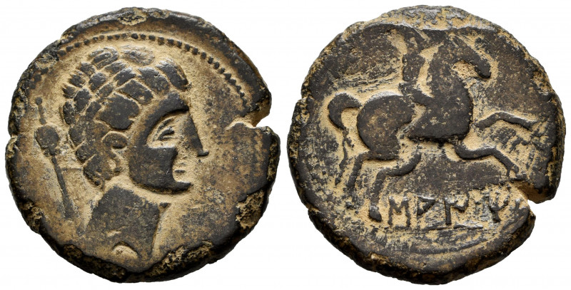 Saiti-Saetabi. Unit. 120-20 BC. Xátiva (Valencia). (Abh-2097). (Acip-2045). Anv....