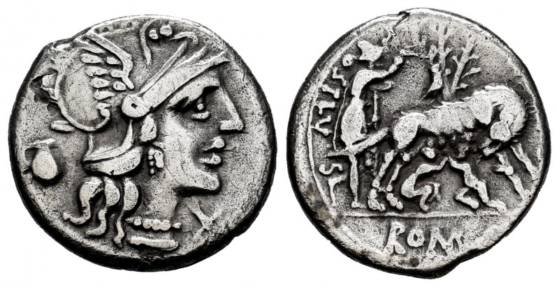 Pompeius. Sexergue Pompeius Fostulus. Denarius. 137 BC. Central Italy. (Ffc-1018...