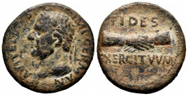 Tarraco. Unit. 69 AD. Tarraco. (Acip-4251a). (Spink-2217). Rev.: FIDES EXERCITVM. Clasped hands. Ae. 9,16 g. Almost VF. Est...140,00. 


 SPANISH D...