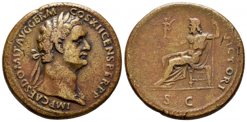 Domitian. Sestertius. 95-96 AD. Rome. (Ric-II 2, 794). (Bmcre-474). Anv.: IMP CA...