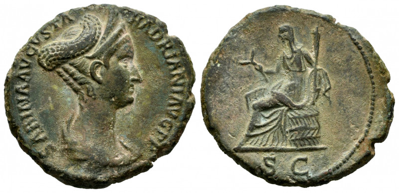 Sabina. Unit. 128-134 AD. Rome. (Ric-1023 Hadrianus). (Bmcre-1900 Hadrianus). An...