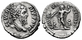 Septimius Severus. Denarius. 209 AD. Rome. (Ric-IV 226). (Bmcre-1). (Rsc-525). Anv.: SEVERVS PIVS AVG, laureate head to right. Rev.: P M TR P XVII COS...