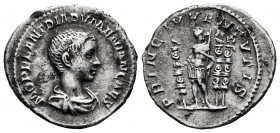 Diadumenian. Denarius. 217-218 AD. Rome. (Ric-IV 102). (Bmcre-87). (Rsc-3). Anv.: M OPEL ANT DIADVMENIAN CAES, bare headed and draped bust to right. R...